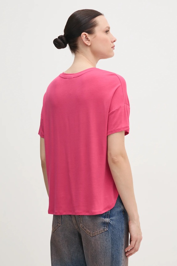 United Colors of Benetton t-shirt 3Z12D101X różowy AW25