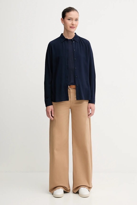 Majica kratkih rukava United Colors of Benetton 3Z12D101X mornarsko plava AW25