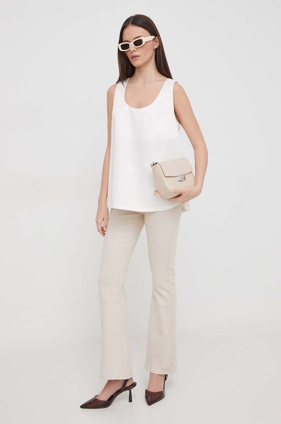 United Colors of Benetton top 5XONDQ06Z bej SS24