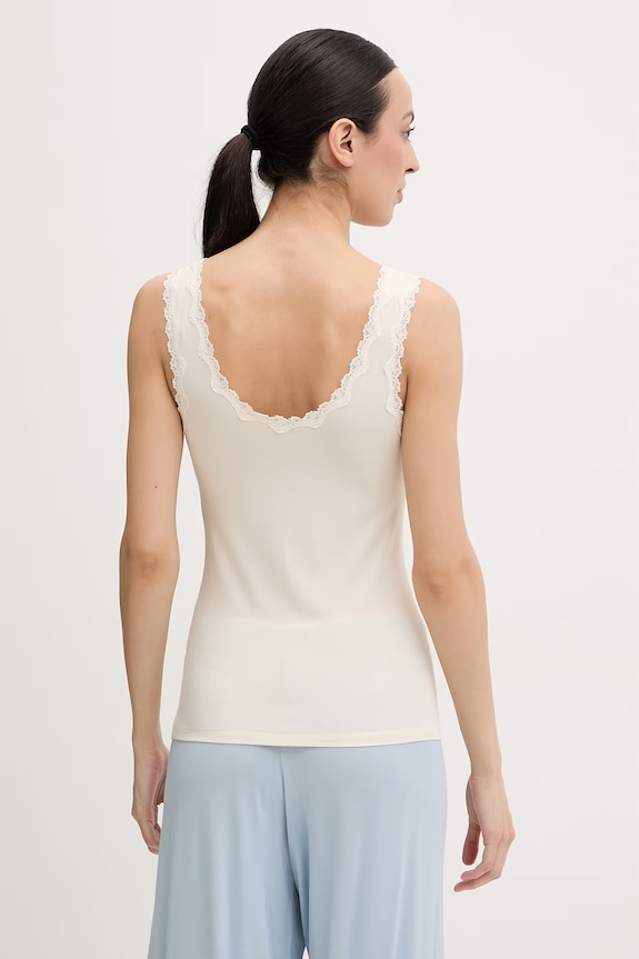 Odzież United Colors of Benetton top damski z modalu 3OVL1H009 beżowy