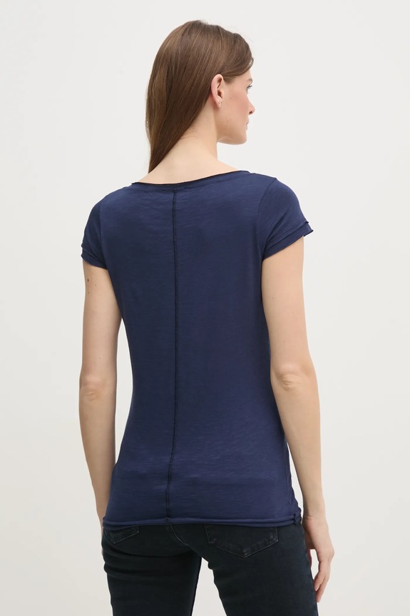Îmbrăcăminte Sisley tricou 3TNHL4007 bleumarin