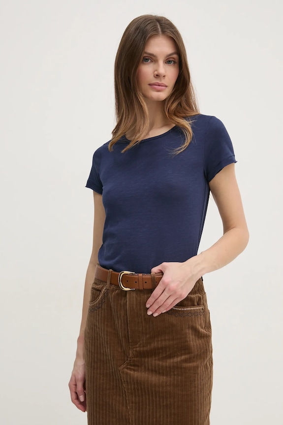 Majica kratkih rukava Sisley mornarsko plava 3TNHL11A2