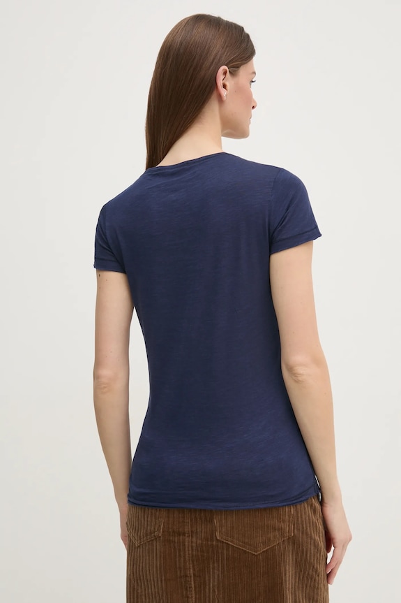 Odjeća Majica kratkih rukava Sisley 3TNHL11A2 mornarsko plava