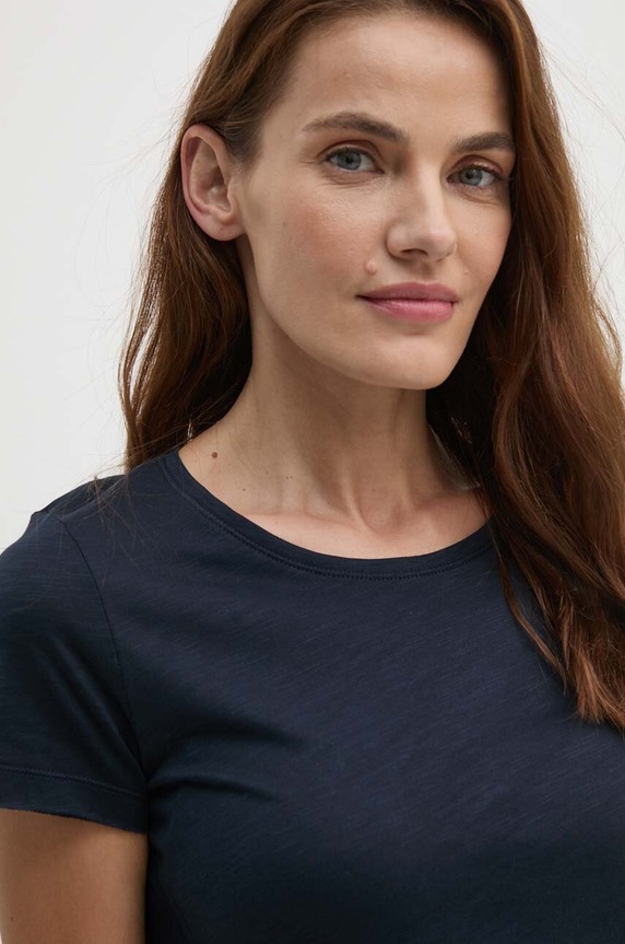 Sisley t-shirt granatowy 3TNHL11A2