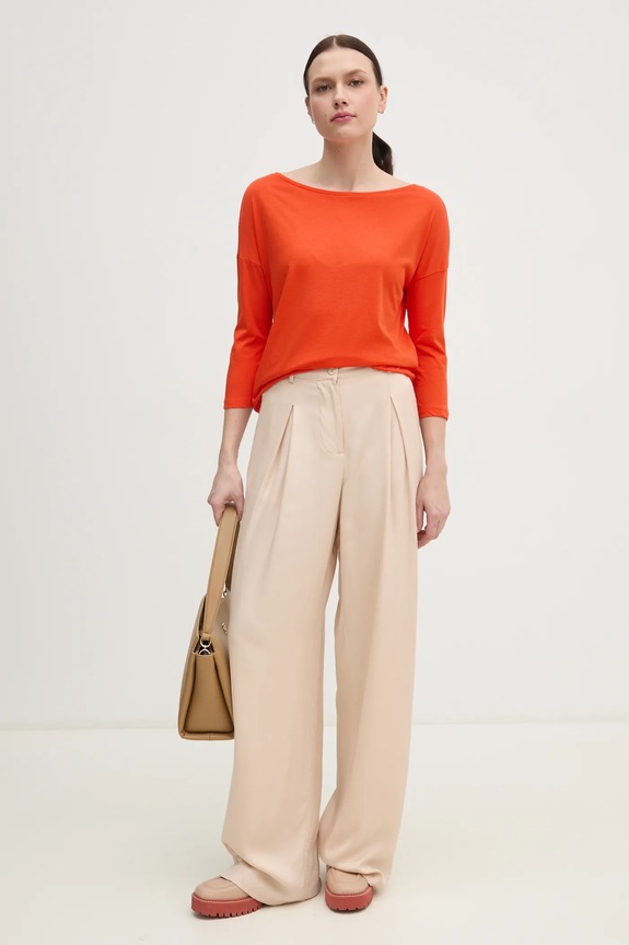 Sisley longsleeve 3QU4L12EE rosu AW25