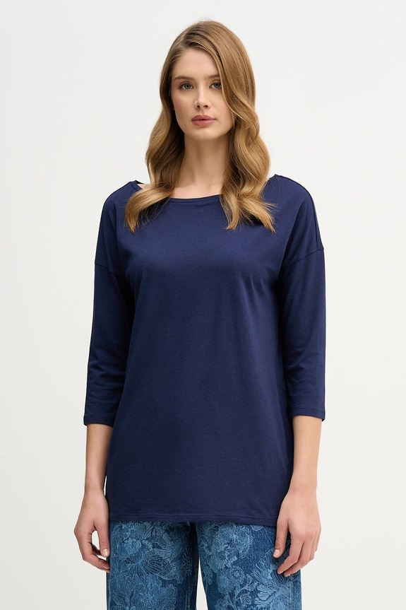 Sisley longsleeve pozostałe granatowy 3QU4L12EE