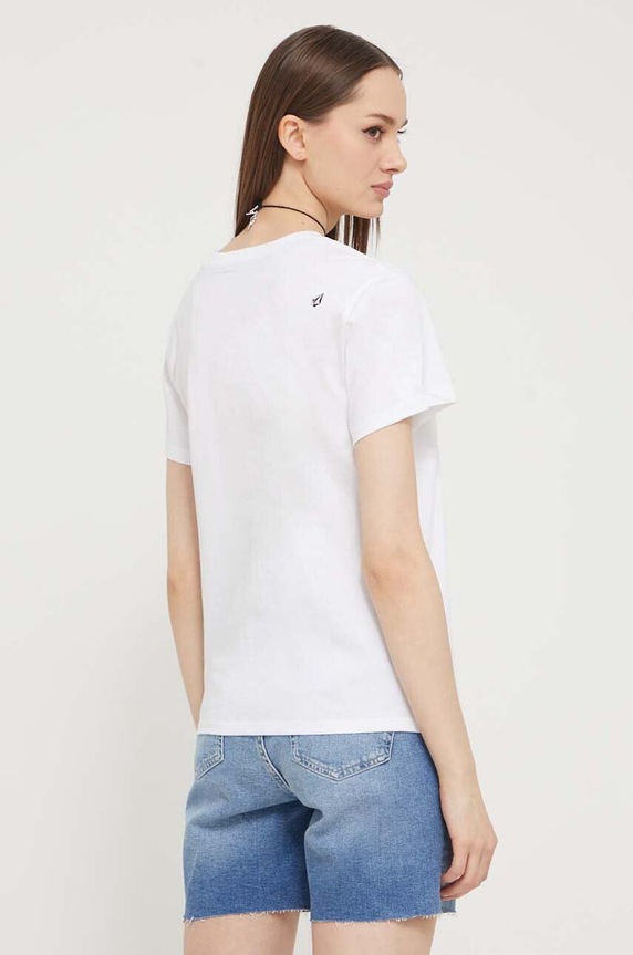 Odzież Volcom t-shirt bawełniany B3512412 biały