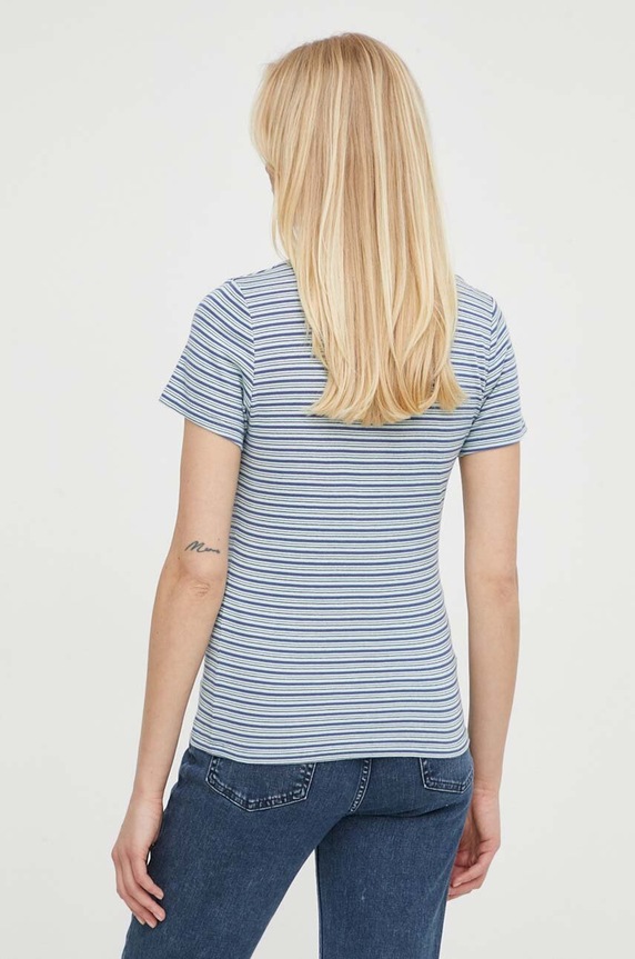 Oblečení Bavlněné tričko Levi's 37697 námořnická modř