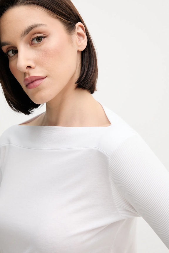 Μπλουζάκι Sisley λευκό 3QU4L100M