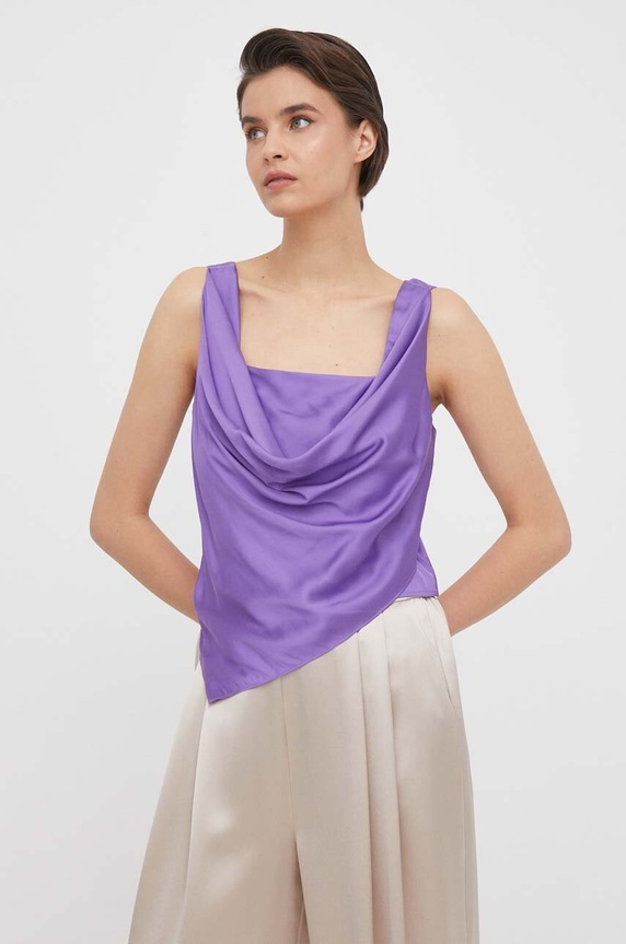 Sisley top regular fioletowy 5SYELH00Y