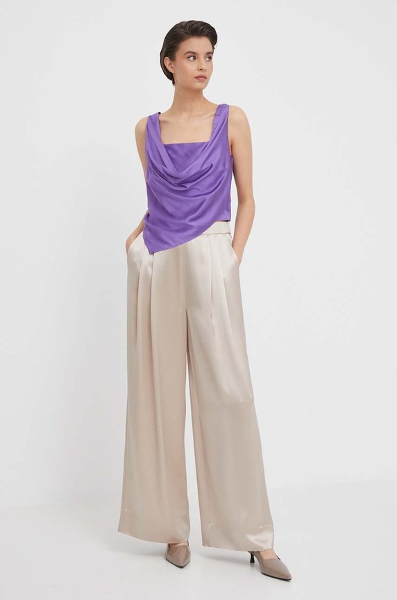 Sisley top 5SYELH00Y fioletowy SS24