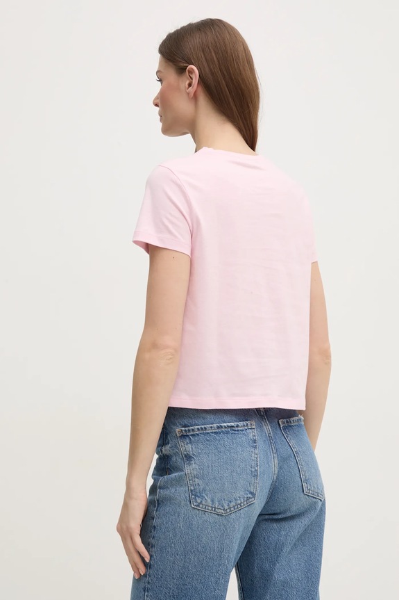 Îmbrăcăminte Sisley tricou din bumbac 3I1XL101S roz