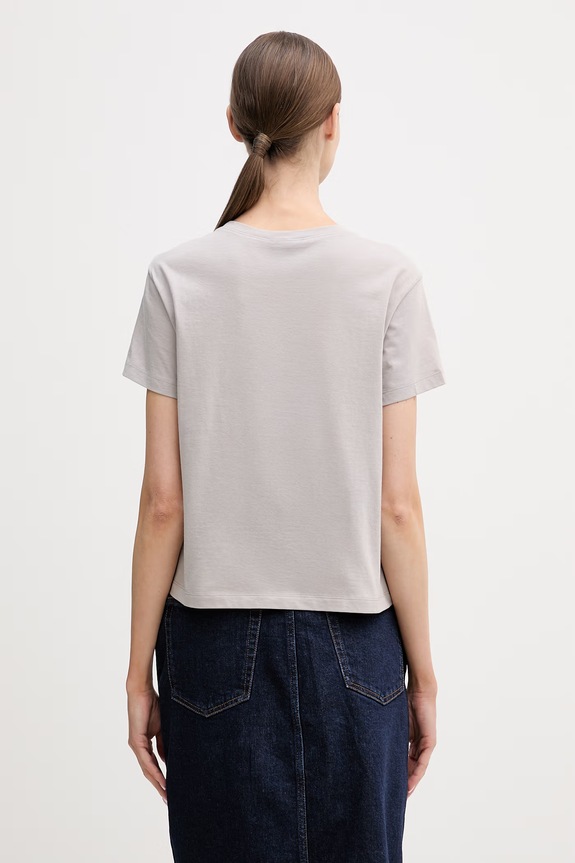 Odzież Sisley t-shirt bawełniany 3I1XL101S szary