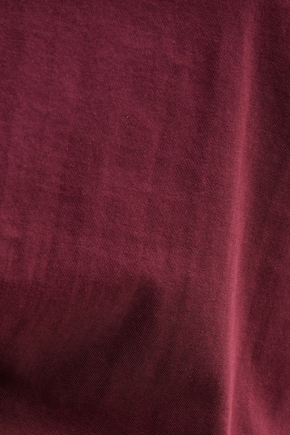 Sisley t-shirt bawełniany 3I1XL101S bordowy