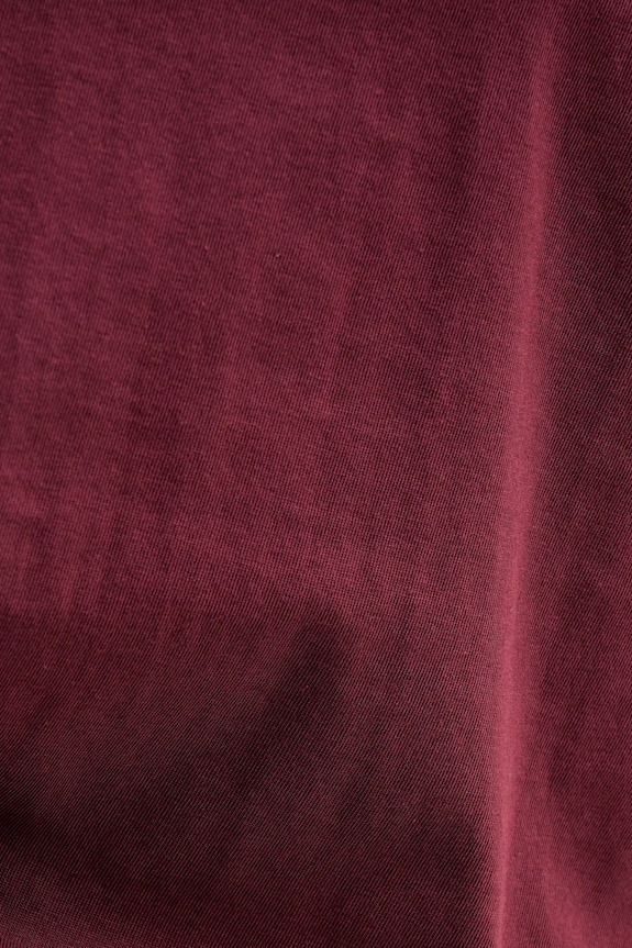 Sisley t-shirt bawełniany 3I1XL101S bordowy