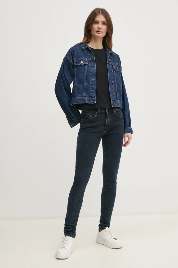 Bavlněné tričko Sisley 3I1XL101S černá SS26