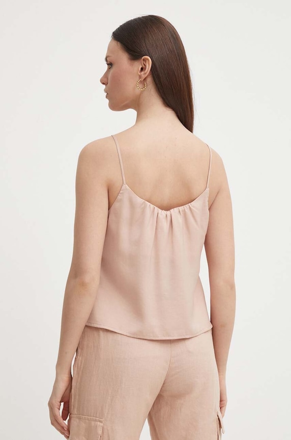 Ρούχα Top Sisley 51MGLH016 πορτοκαλί