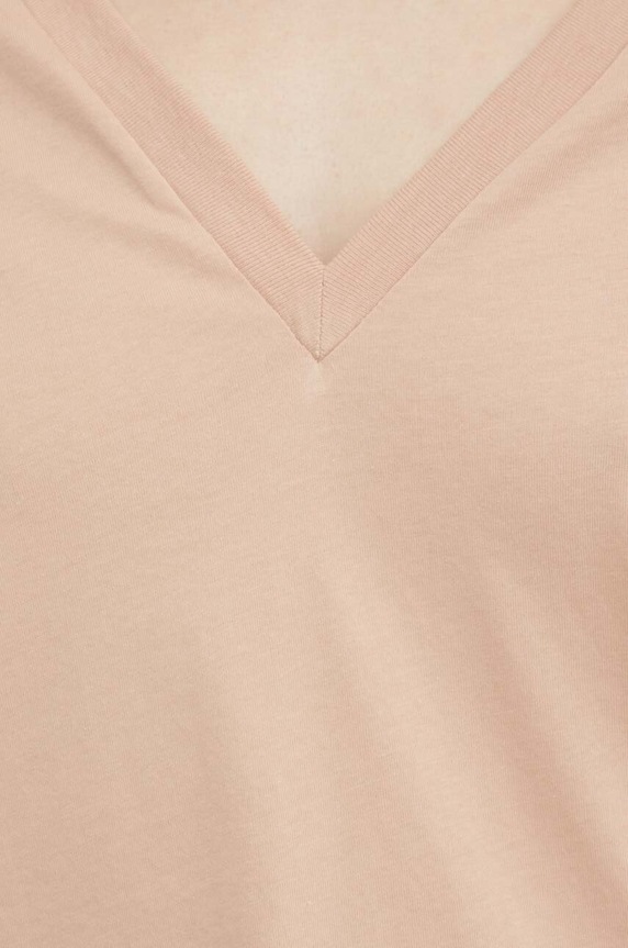 Sisley t-shirt bawełniany 3I1XL400L różowy