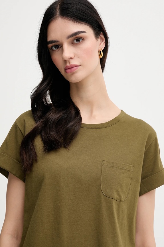 Sisley pamut póló zöld 3I1XL1058