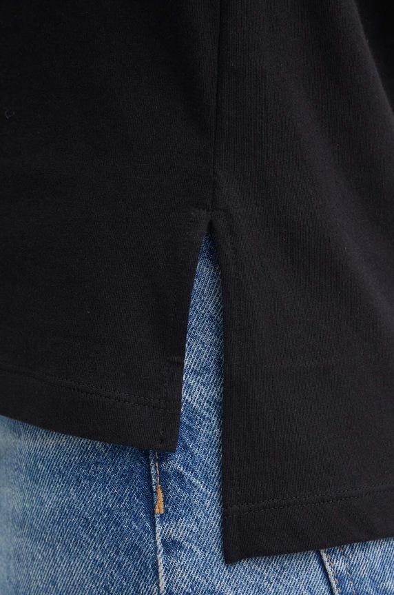 Sisley t-shirt bawełniany 3I1XL1058 czarny