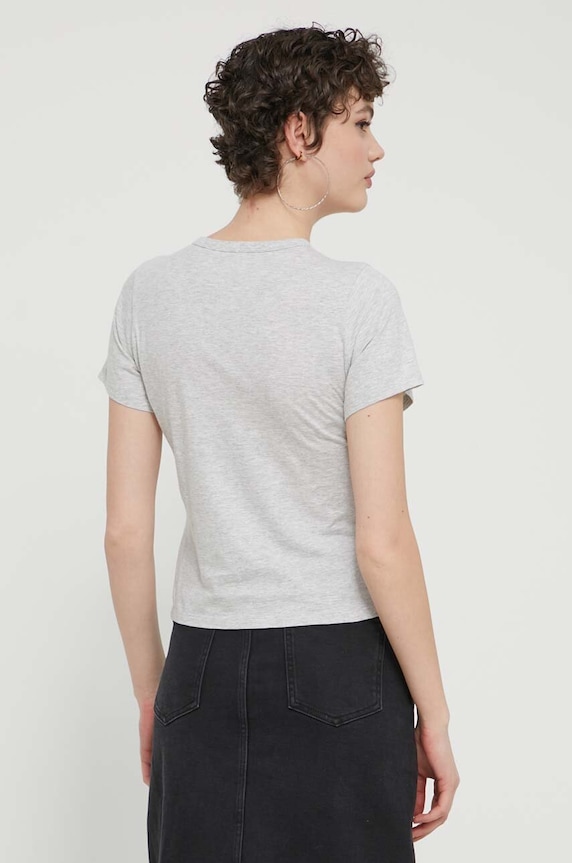 Oblečenie Bavlnené tričko Abercrombie & Fitch KI157.4023.112 sivá