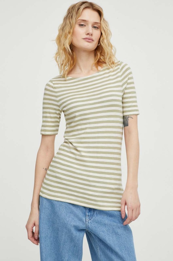 Pamučna majica Marc O'Polo regular zelena 402219651333