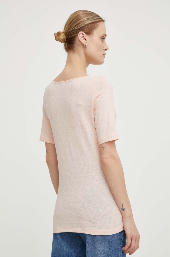 Ruházat Marc O'Polo pamut póló 403226151399 rózsaszín