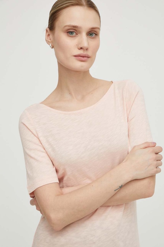 Marc O'Polo pamut póló rózsaszín 403226151399