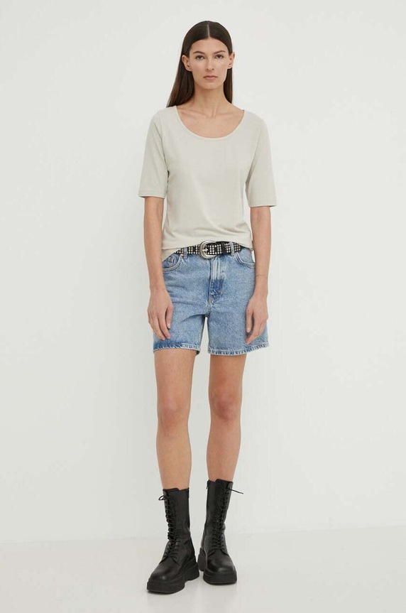 Marc O'Polo t-shirt 403308751355 bézs SS24