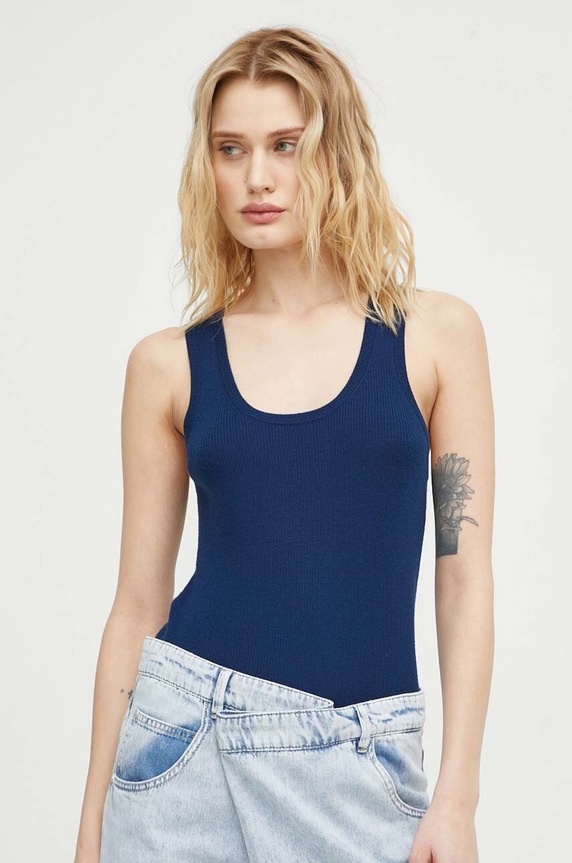 Lovechild gyapjú top sötétkék 24.2.871.2002