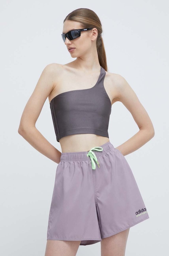 adidas Originals top elasztánnal szürke IS2352