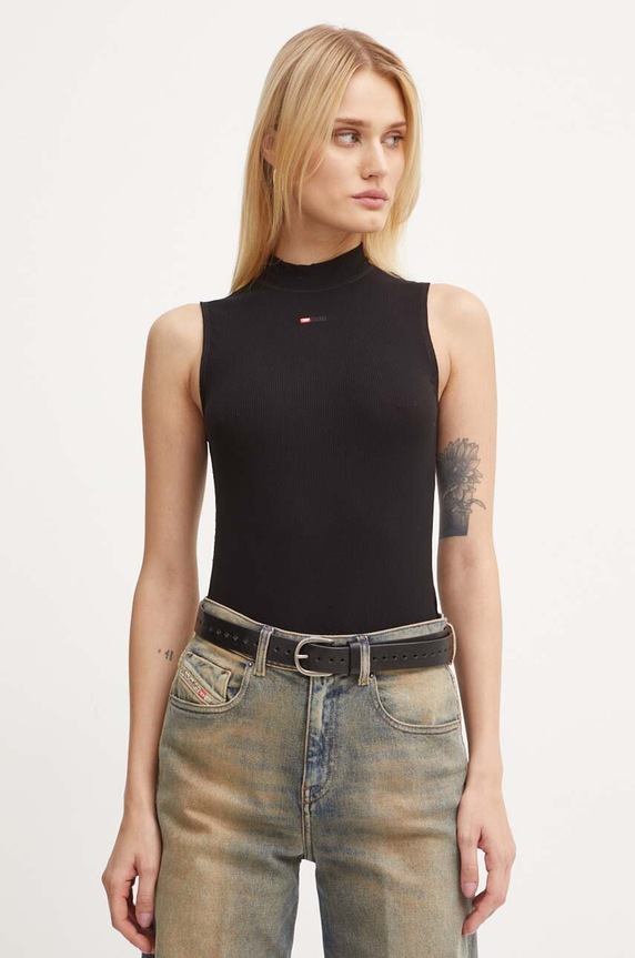 Diesel top z elastanem czarny A10397.0BLAN