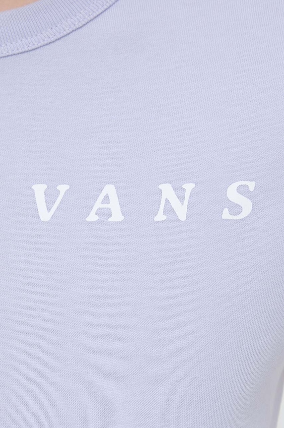 Vans tricou din bumbac VN000GGJCR21 albastru