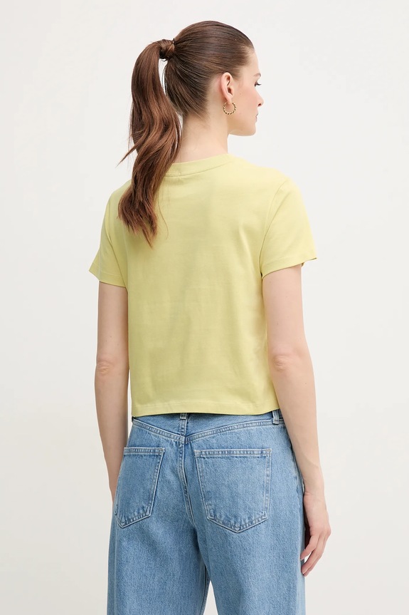Odjeća Pamučna majica Calvin Klein Jeans J20J223113 zlatna