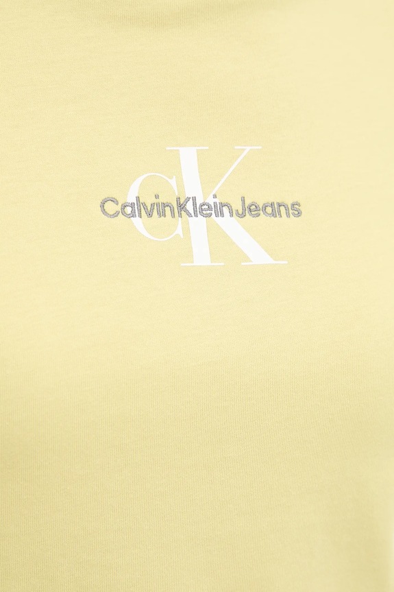 Pamučna majica Calvin Klein Jeans J20J223113 zlatna