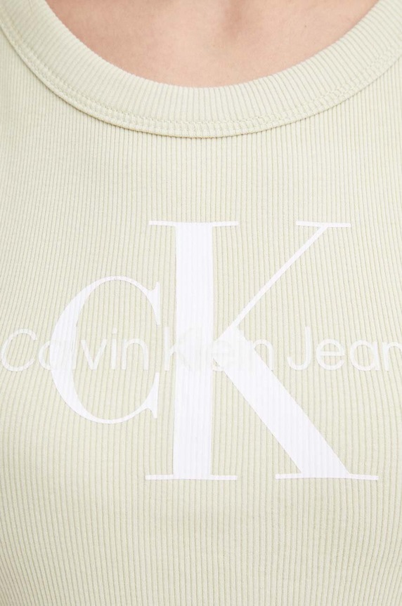 Top Calvin Klein Jeans J20J223160 πράσινο