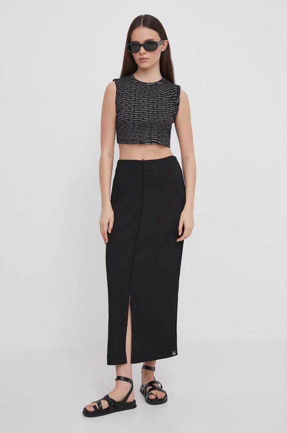 Calvin Klein Jeans top J20J223163 fekete SS24