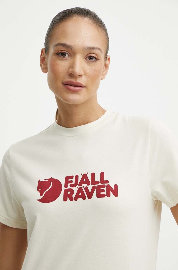 Tričko Fjallraven Fjällräven Logo Tee béžová F87146.113