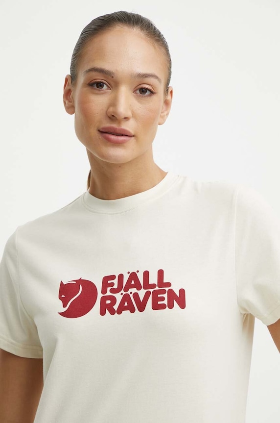 Tričko Fjallraven Fjällräven Logo Tee béžová F87146.113