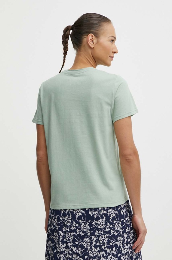 Odzież Fjallraven t-shirt Fox Boxy Logo F87153.674 zielony