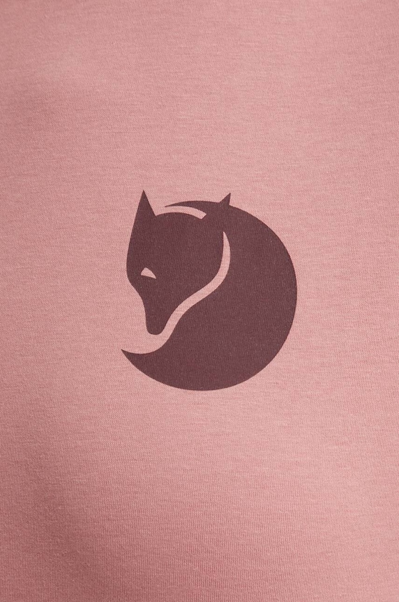 Majica kratkih rukava Fjallraven Fox Boxy Logo F87153.300 roza