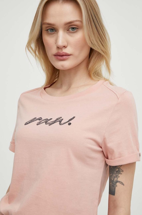 G-Star pamut póló rózsaszín D24497.D626