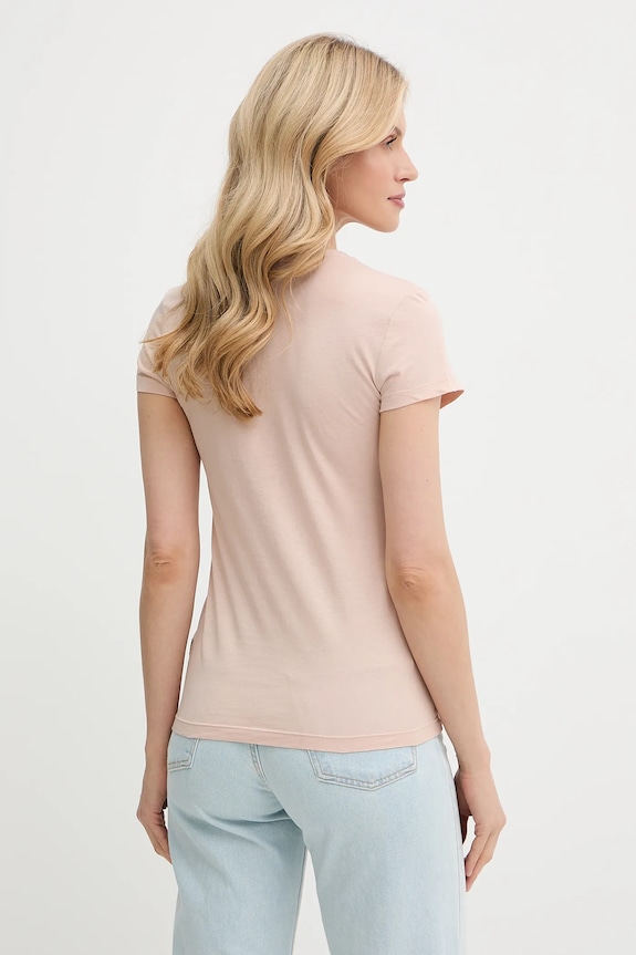 Oblečenie Bavlnené tričko G-Star Raw Eyben slim v t 2.0 D24533.4107 béžová