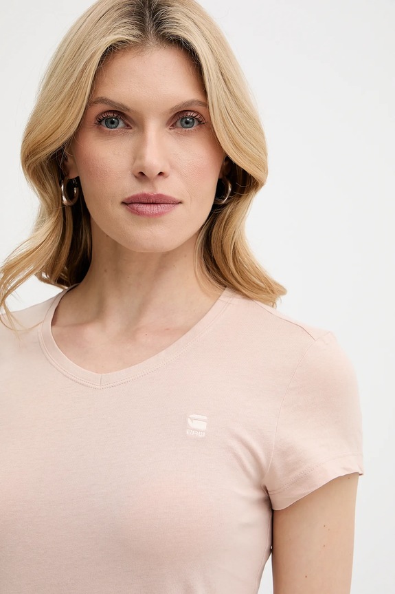 Bavlnené tričko G-Star Raw Eyben slim v t 2.0 béžová D24533.4107