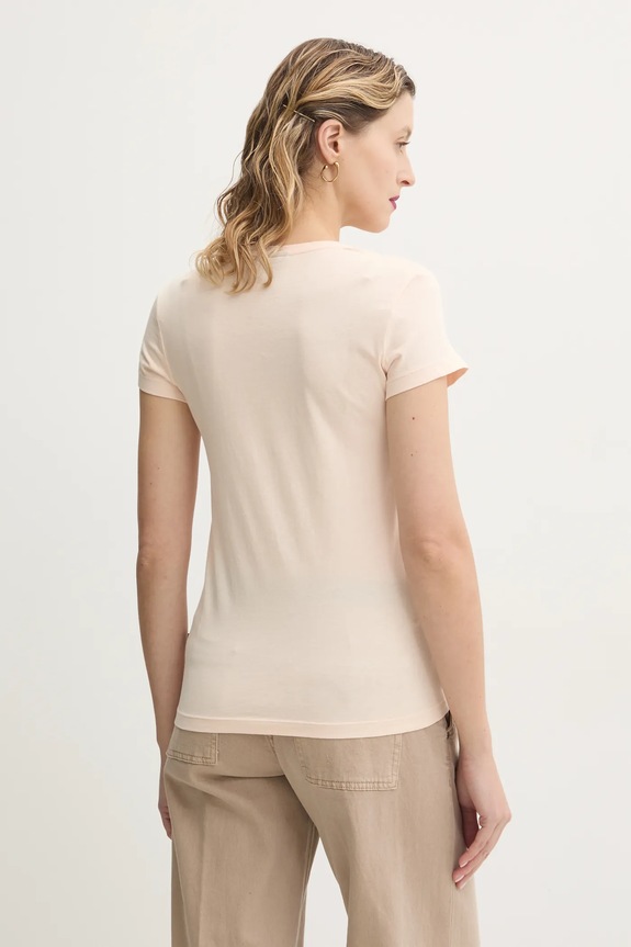 Odzież G-Star Raw t-shirt bawełniany Eyben slim v t 2.0 D24533.4107 beżowy