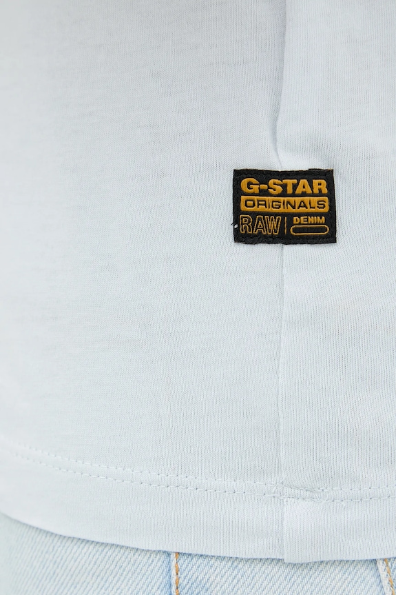 Bavlnené tričko G-Star Raw Eyben slim v t 2.0 D24533.4107 modrá