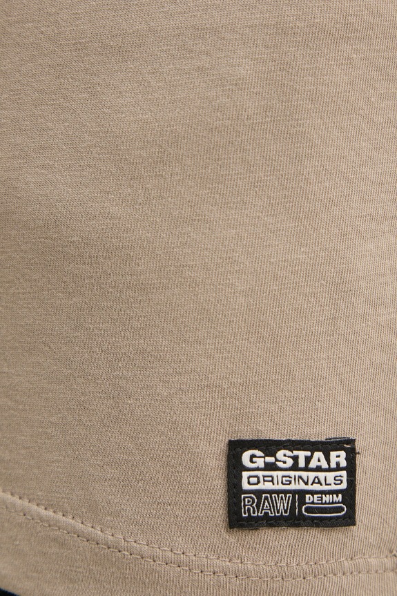 Bavlnené tričko G-Star Raw Eyben slim v t 2.0 béžová D24533.4107
