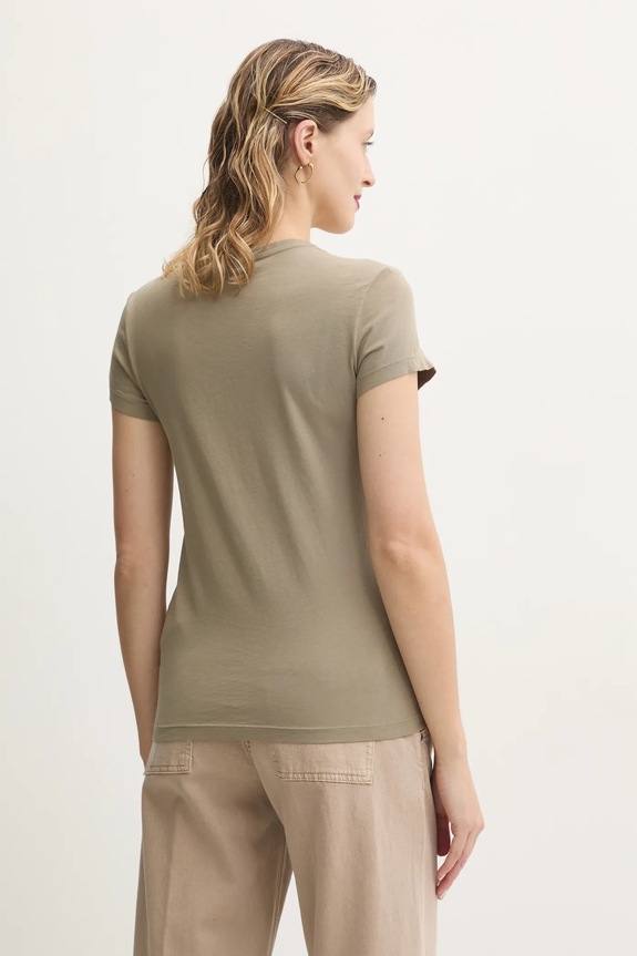 Oblečenie Bavlnené tričko G-Star Raw Eyben slim v t 2.0 D24533.4107 zelená