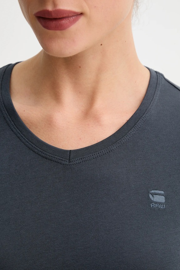 G-Star Raw t-shirt bawełniany Eyben slim v t 2.0 D24533.4107 szary