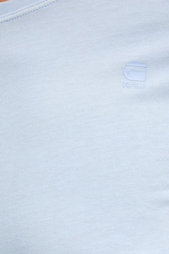 G-Star tricou de femei din bumbac Overdyed eyben slim v t 2.0 D24533.B059 albastru